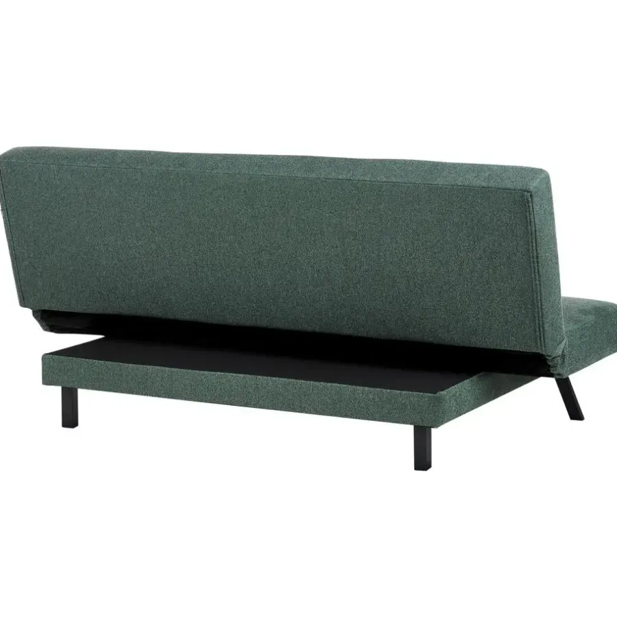 Beliani LEEDS - Slaapbank 3-zits - Groen - Polyester