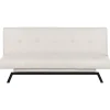 Slaapbanken|Slaapbanken-Beliani LEEDS - Slaapbank 3-zits - Wit - Polyester