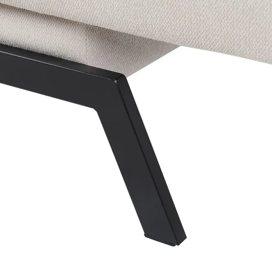 Slaapbanken|Slaapbanken-Beliani LEEDS - Slaapbank 3-zits - Wit - Polyester