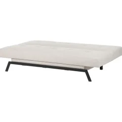 Slaapbanken|Slaapbanken-Beliani LEEDS - Slaapbank 3-zits - Wit - Polyester