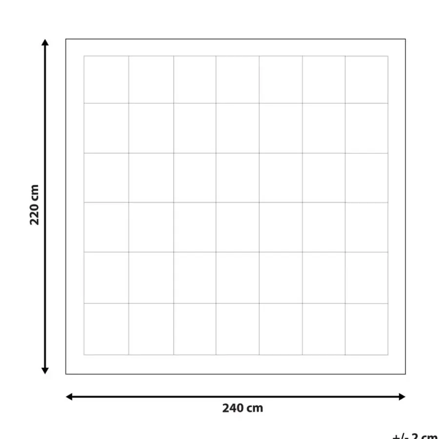 Beliani LEMBERG - Dekbed - Wit - 220 x 240 cm - Microvezels