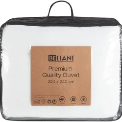 Beliani LEMBERG - Dekbed - Wit - 220 x 240 cm - Microvezels