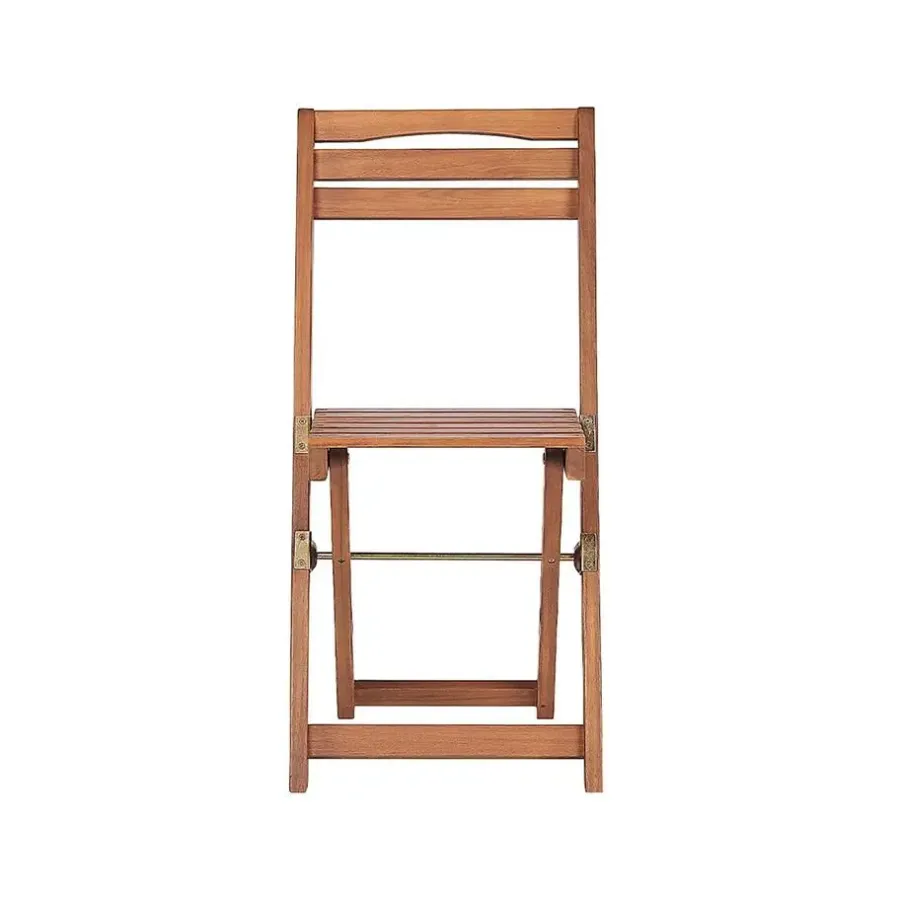 Beliani LENOLA - Bistroset voor 2 - Lichte houtkleur - Acaciahout