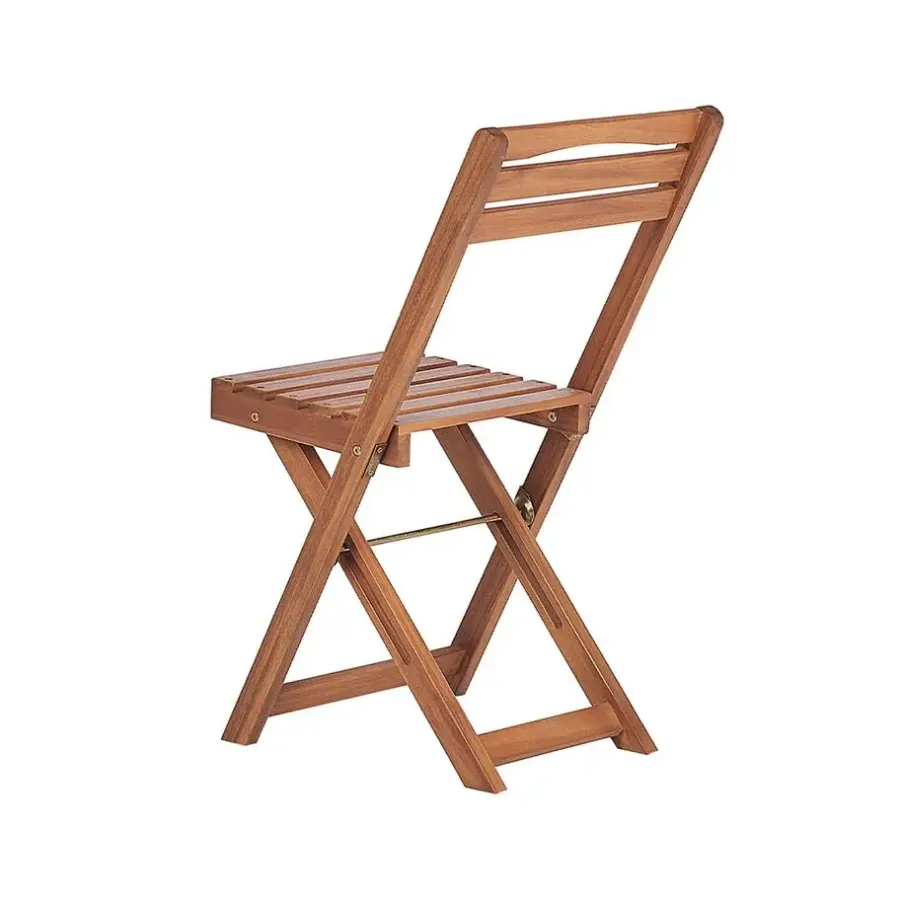 Beliani LENOLA - Bistroset voor 2 - Lichte houtkleur - Acaciahout