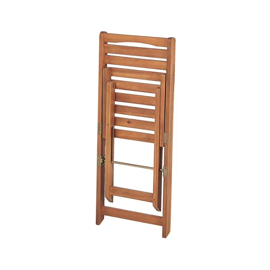 Beliani LENOLA - Bistroset voor 2 - Lichte houtkleur - Acaciahout
