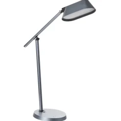 Bureaulampen|Bureaulampen-Leen Bakker LEONIS - Bureaulamp LED - Grijs - Synthetisch materiaal