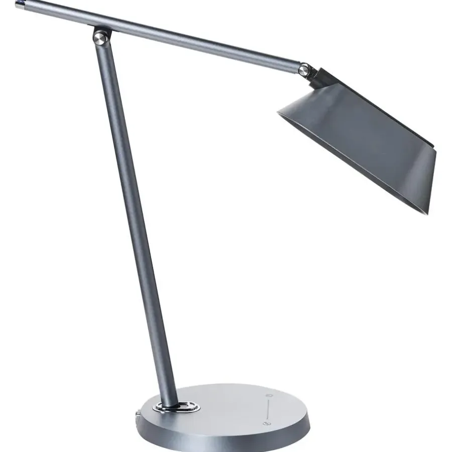 Bureaulampen|Bureaulampen-Leen Bakker LEONIS - Bureaulamp LED - Grijs - Synthetisch materiaal