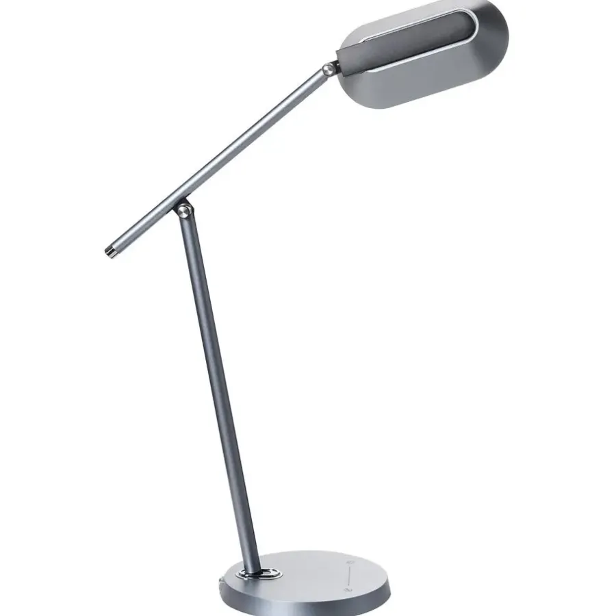 Bureaulampen|Bureaulampen-Leen Bakker LEONIS - Bureaulamp LED - Grijs - Synthetisch materiaal