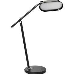Bureaulampen|Bureaulampen-Leen Bakker LEONIS - Bureaulamp LED - Zwart - Synthetisch materiaal