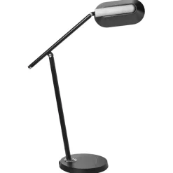 Bureaulampen|Bureaulampen-Leen Bakker LEONIS - Bureaulamp LED - Zwart - Synthetisch materiaal