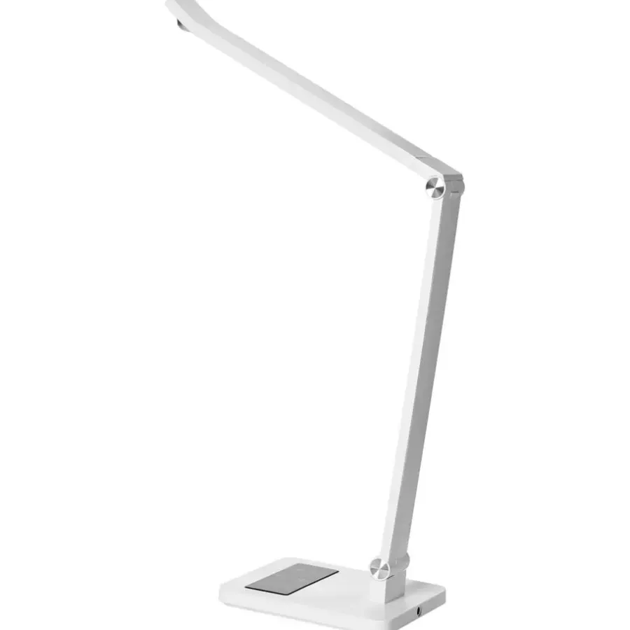 Leen Bakker LEPUS - Bureaulamp LED - Wit - Synthetisch materiaal