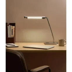 Bureaulampen|Bureaulampen-Leen Bakker LEPUS - Bureaulamp LED - Zilver - Synthetisch materiaal