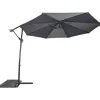 Parasols-Les - Gemini zweefparasol grijs 3 m