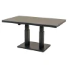 Rechthoekige Eettafels-Les - Geneva loungetafel verstelbaar 140x80 cm - matt antraciet