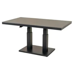 Rechthoekige Eettafels-Les - Geneva loungetafel verstelbaar 140x80 cm - matt antraciet