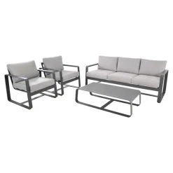 Loungesets-Les - Loungeset Belezza - lichtgrijs