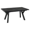 Rechthoekige Eettafels-Les - Murcia negro uitrektafel exclusive 163/203x93cm - matt antraciet