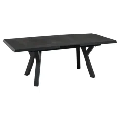 Rechthoekige Eettafels-Les - Murcia negro uitrektafel exclusive 163/203x93cm - matt antraciet