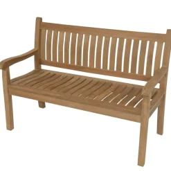 Tuinbanken-Les - Teak tuinbank gebogen rug 150 cm