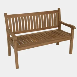 Tuinbanken-Les - Teak tuinbank gebogen rug 150 cm