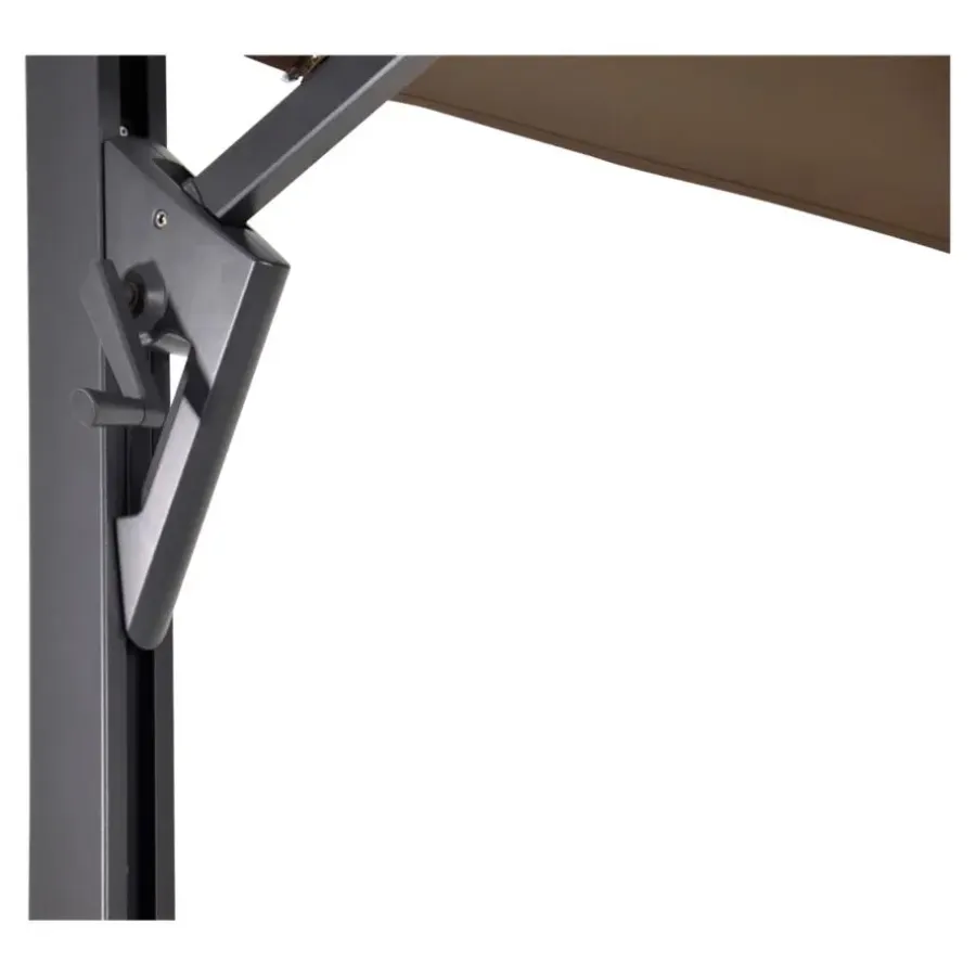 Les - Zweefparasol Taurus 3x3mtr - taupe
