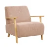 Fauteuils-Beliani LESJA - Fauteuil - Roze - Stof