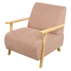 Fauteuils-Beliani LESJA - Fauteuil - Roze - Stof