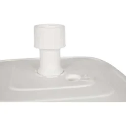 Outdoor Living Lesli Living Parasolvoet met wieltjes - wit - 48 x 48 cm - 50 liter