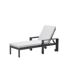 Ligbedden-Garden Impressions Levanto ligbed - carbon black - valley sand