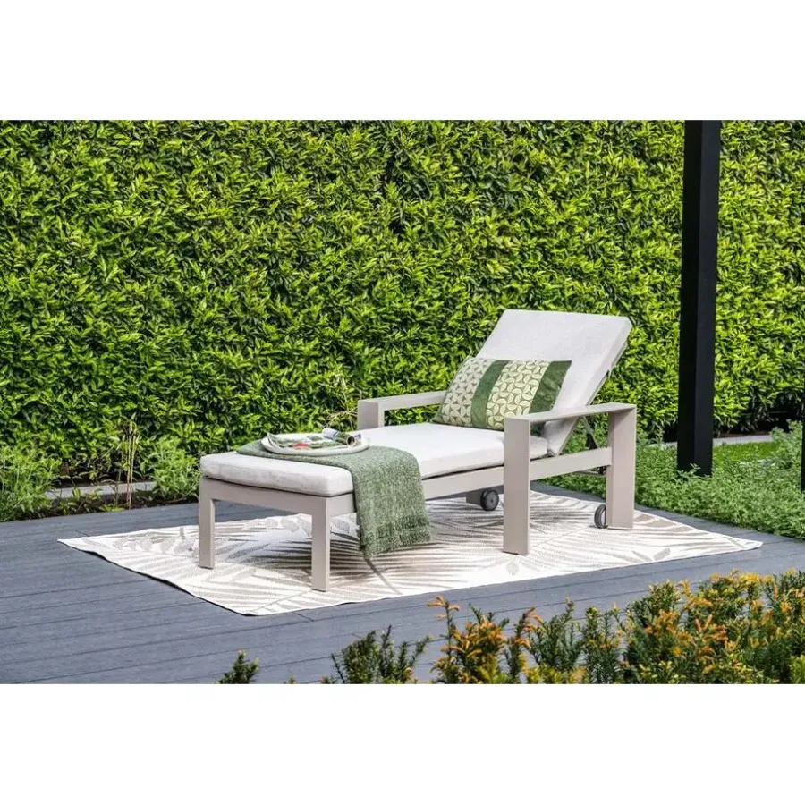 Ligbedden-Garden Impressions Levanto ligbed - taupe - valley sand
