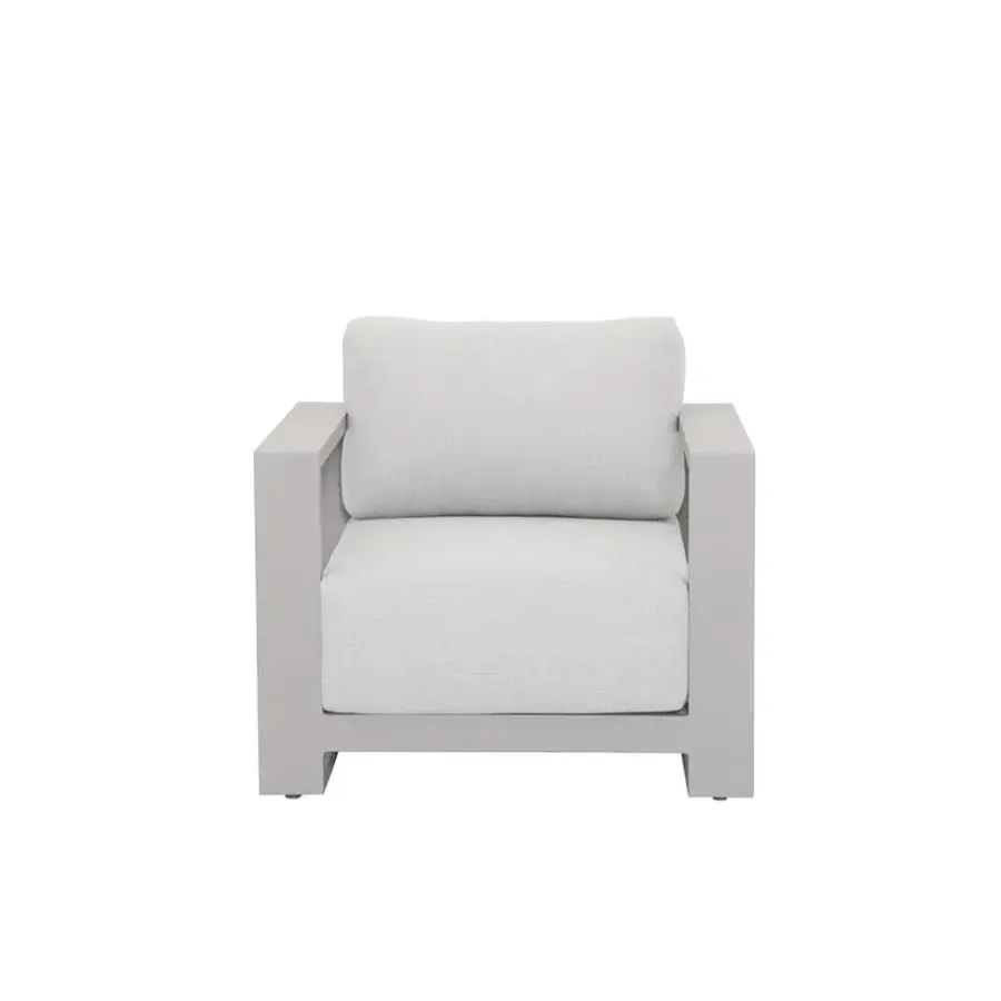 Tuinstoelen-Garden Impressions Levanto lounge fauteuil - taupe - valley san