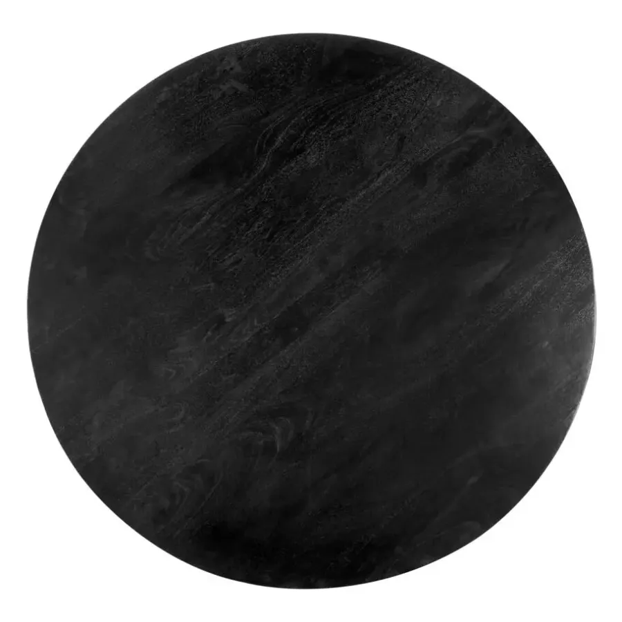 Lewis & Loft Eettafel Lane - Rond ⌀130 - FSC®- mangohout - Zwart