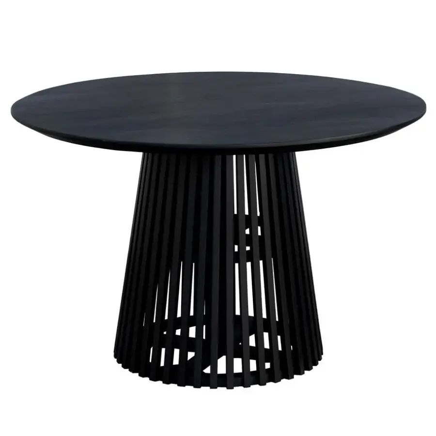 Lewis & Loft Eettafel Levi – Rond – Ø120 cm – Zwart