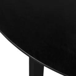 Houten Eettafels|Ronde Eettafels-Lewis & Loft Eettafel Lian - Rond ⌀120 cm - Mangohout - Zwart