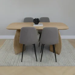 Ovale Eettafels-Lewis & Loft Eettafel Lon - Deens ovaal - FSC® - 160x80 cm - Naturel