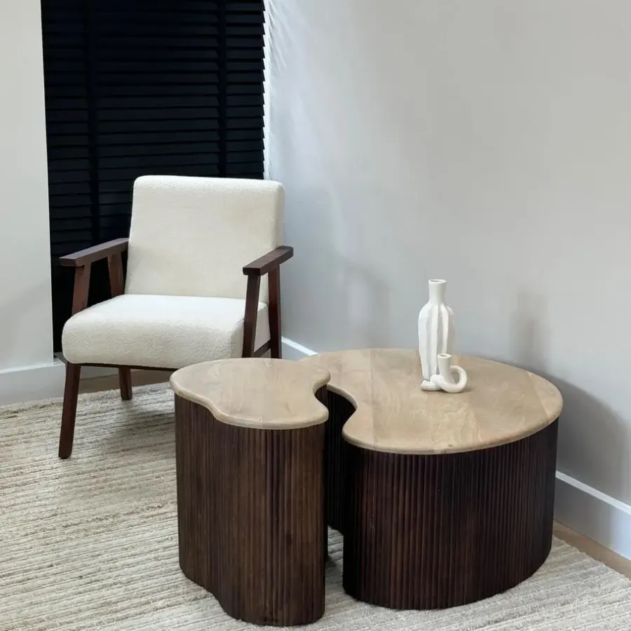 Lewis & Loft Salontafel Lena – Maat L – Mangohout – Bruin