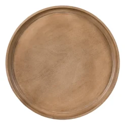 Salontafels-Lewis & Loft Salontafel Luus - FSC® mangohout - Rond ⌀80 cm - Bruin