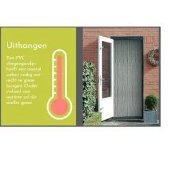 2LIF Vliegengordijn Saba Transparant Strengen 4cm breed 100 x 260