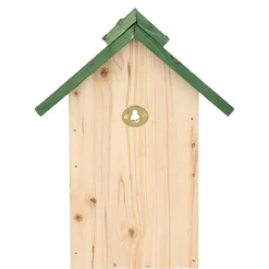 Tuindecoratie-Lifetime Garden Vogelhuisje - hout - 24 x 18 x 14 cm - groen dak