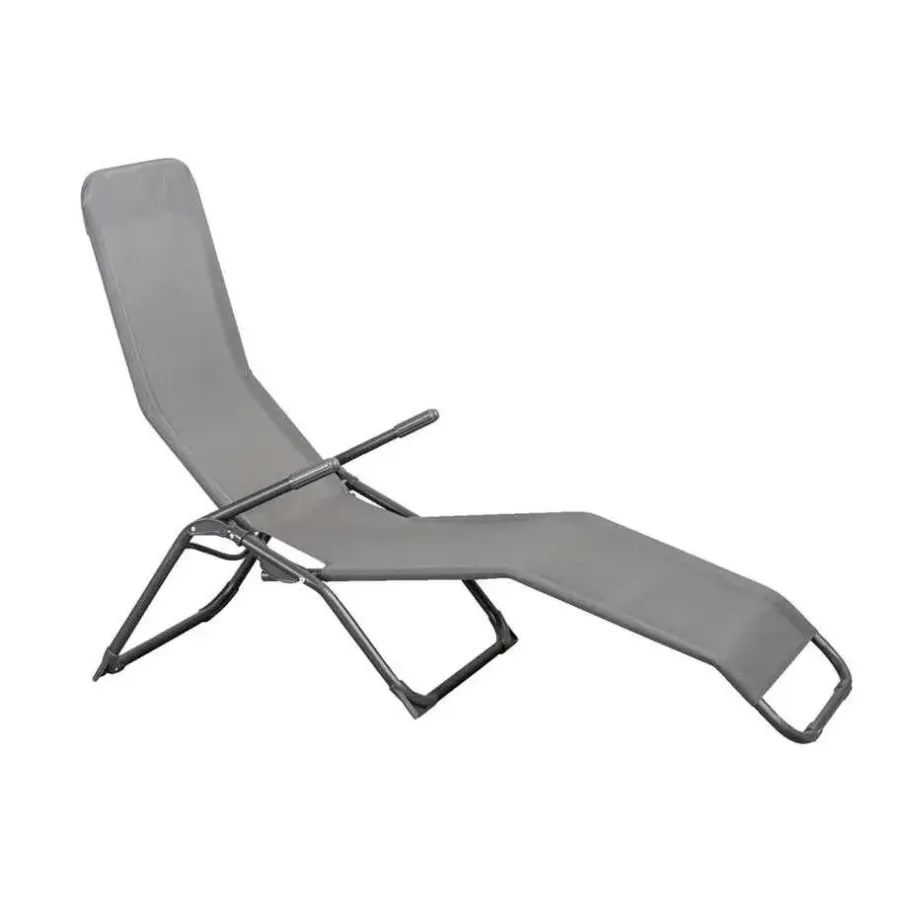 Leen Bakker Ligbed Parma - antracietgrijs - 149x60x102 cm