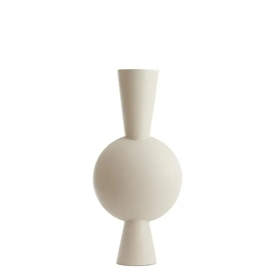 Light & Living - Kavandu vaas deco 37,5x22x81 cm - crème