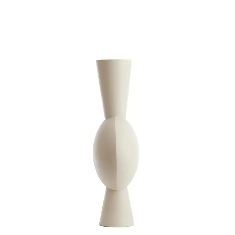 Light & Living - Kavandu vaas deco 37,5x22x81 cm - crème
