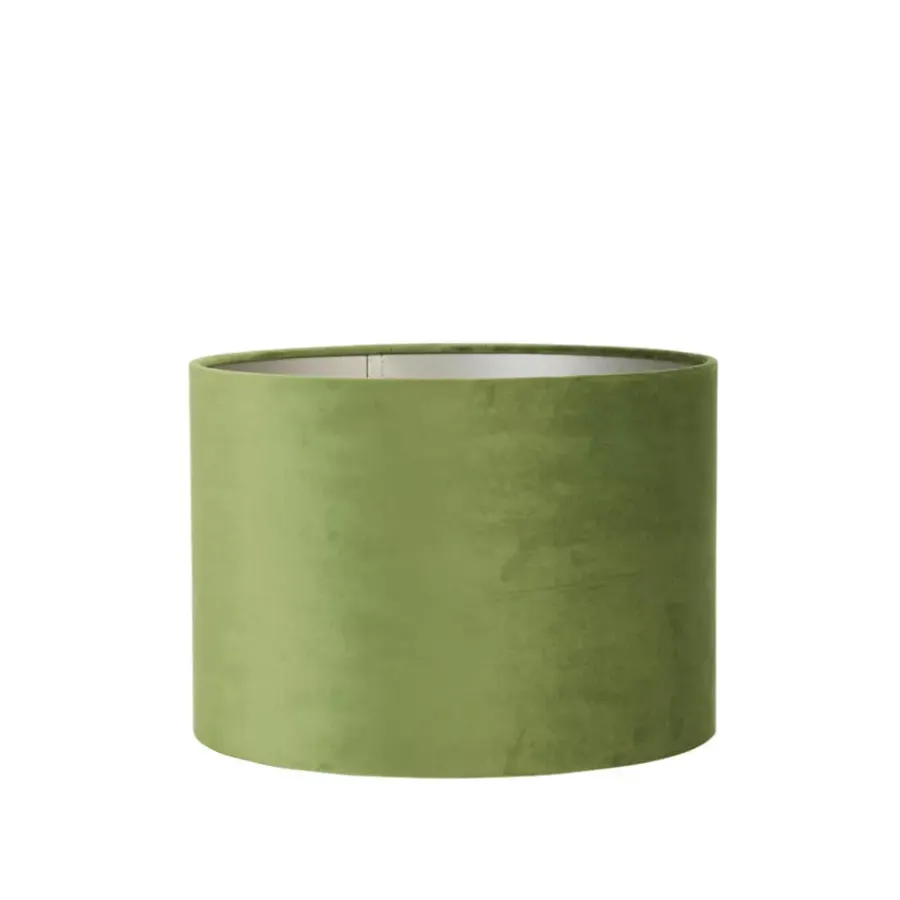 Lampenkappen-Light & Living - Lampenkap VELOURS - Ø25x18cm - Groen