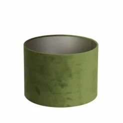 Lampenkappen-Light & Living - Lampenkap VELOURS - Ø25x18cm - Groen