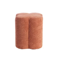 Light & Living - Nalani poef 38x38x45 cm stof - terracotta