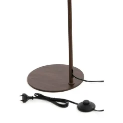 Staande Lampen-Light & Living - Salomo vloerlamp 32,5x23x147 cm - hout print