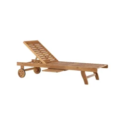 Fjôrd Ligstoel Naturel Hout - 200x63x35cm - Luzon