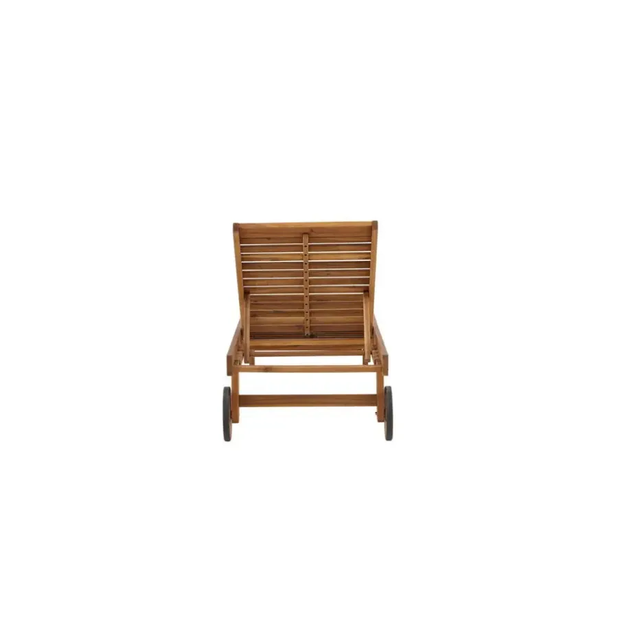 Fjôrd Ligstoel Naturel Hout - 200x63x35cm - Luzon