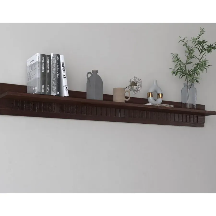 Wandplanken-Loft24 Lisa - Plank 130 cm in bruin dennenhout