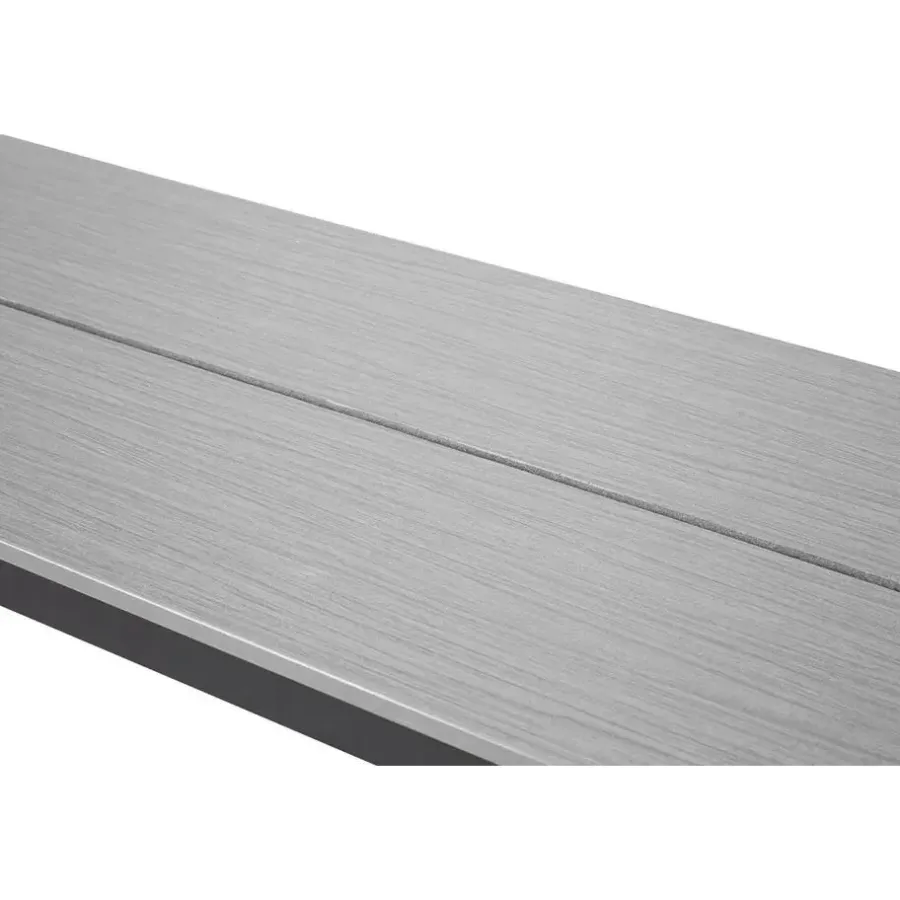 Leen Bakker Lisomme Abel tuinbank grijs - 180 x 43 cm
